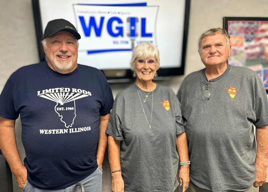 From left, Don Rosenberry, Pam Bowles and Kenton Bowles of the River -2-River Cruise Night and Car Show.