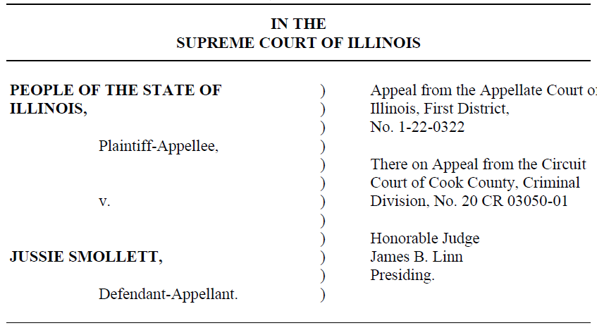 Actor Jussie Smollett’s appeal of his criminal conviction made its way to the Supreme Court for oral arguments this week. (Credit: Illinois Supreme Court)