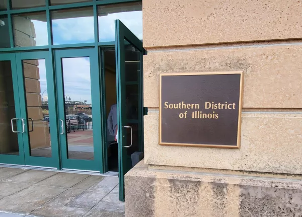 The federal courthouse for the Southern District of Illinois is pictured in East St. Louis. (Capitol News Illinois photo by Peter Hancock)
