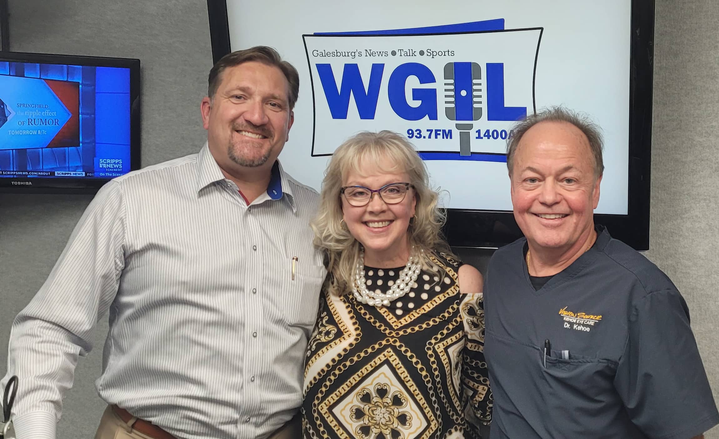 From left, Mark Thomas, Kelly Poyner and Pete Kehoe with The Transformational Team.