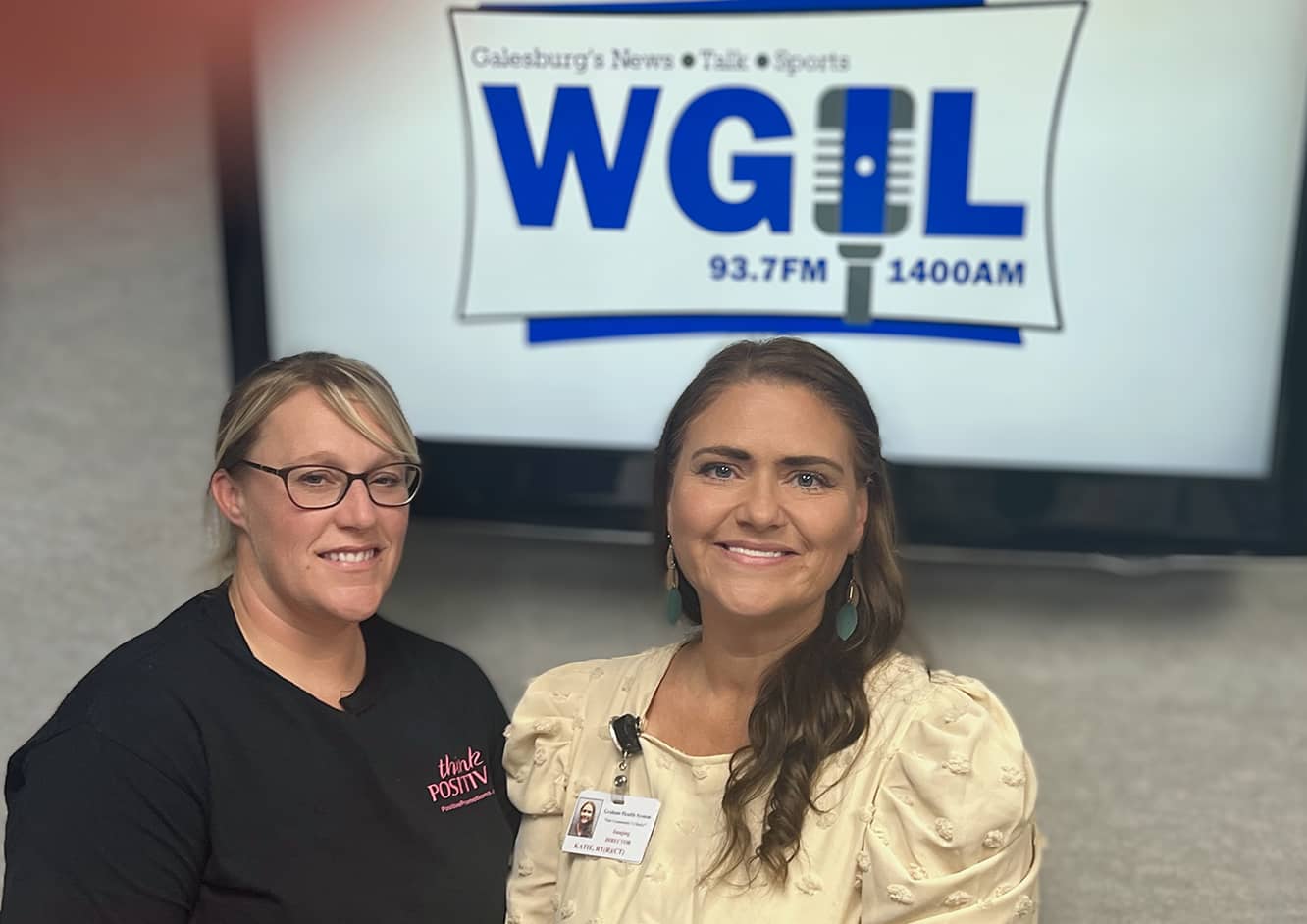 From left, Jessica English and Katie Brewer of Graham Medical Group.
