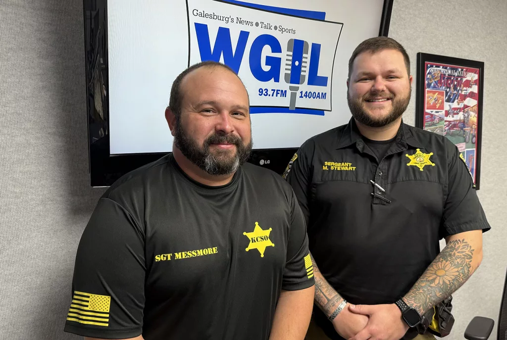 Nate Messmore and Matthew Stewart with the Water Rescue Team of the Knox County Sheriff's Office.