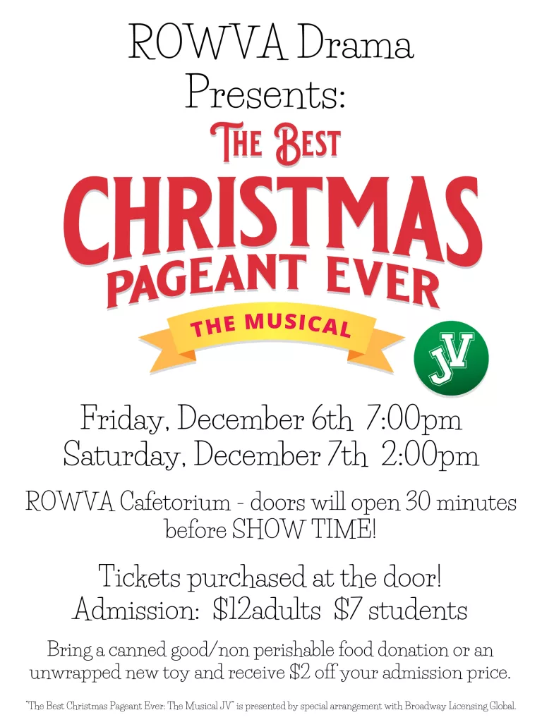 The Best Christmas Pageant Ever the Musical JV WGIL 93.7 FM 1400 AM