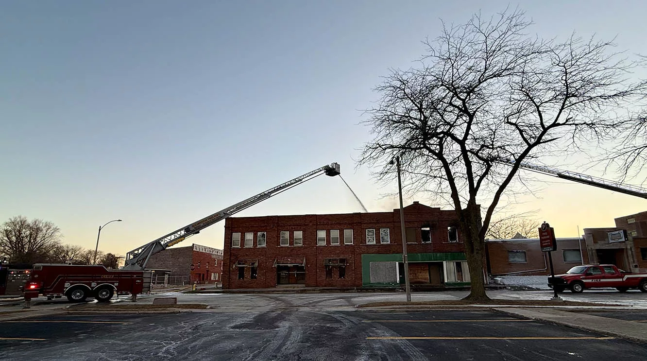 Galesburg Firefighters responded to a structure fire at 179 N. Cherry St. at approximately 3:18 a.m. Thursday. Upon arrival, heavy flames could be seen at the structure.