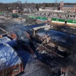 dji-galesburg-fire-cherry-00_01_51_05-still001: Galesburg Firefighters responded to a structure fire at 179 N. Cherry St. at approximately 3:18 a.m. Thursday. Upon arrival, heavy flames could be seen at the structure. (Drone photo Kyle Martin)
