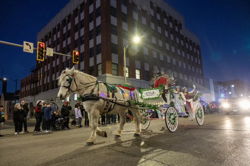 The third annual lighted Holly Days Parade was held Sunday, Dec. 8, 2024, in Downtown Galesburg.