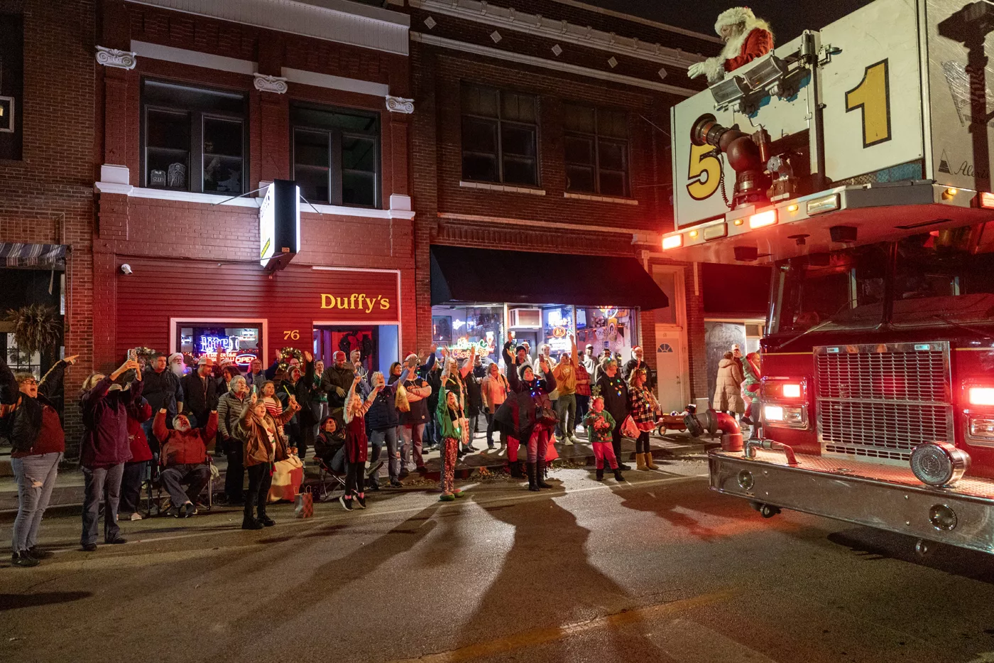 The fourth annual lighted Holly Days Parade was held Sunday, Dec. 8, 2024, in Downtown Galesburg. (Photos courtesy Steve Davis/seedcophoto.com)
