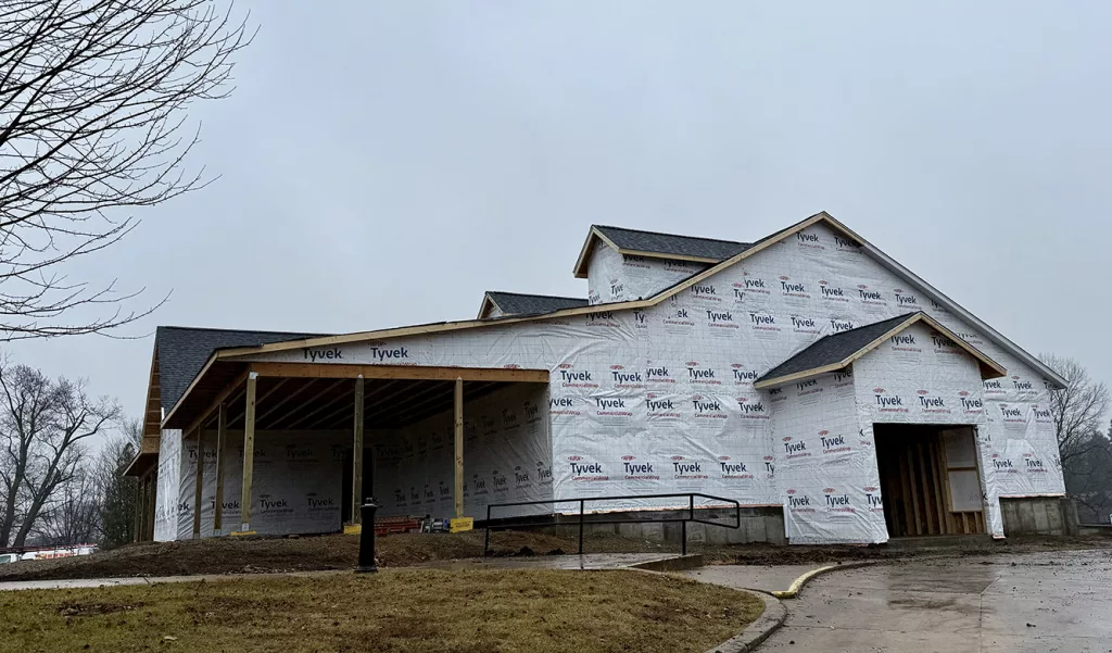 Construction continues on a new clubhouse at Soangetaha Country Club on Friday, Dec. 27, 2024.