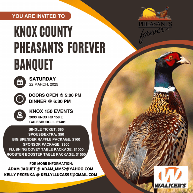 32nd Annual Pheasants Forever Banquet – WGIL 93.7 FM – 1400 AM