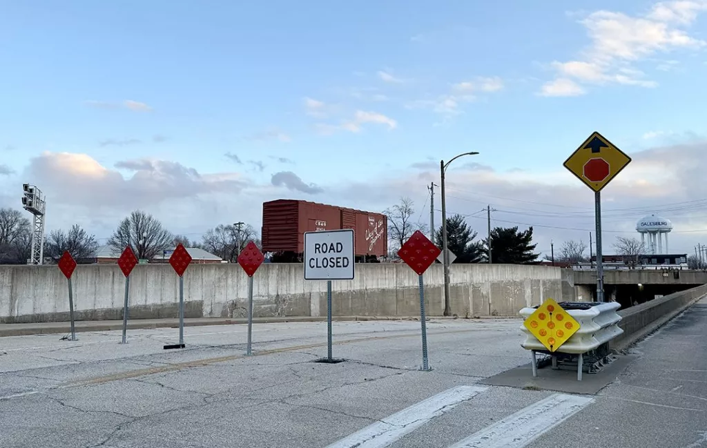 The South Seminary Street approach to eastbound East South Street has been closed to traffic since July 10, 2024, due to a water main break.