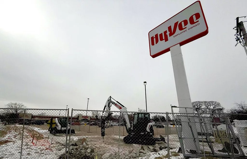 Twelve Tesla EV super charging posts are being installed in the parking lot at Hy-Vee, 2030 E. Main St. in Galesburg.