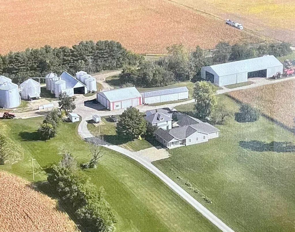 Rick Nelson, a fourth-generation farmer, operates this 2,500-acre family farm in Paxton, Illinois, shown in a 2023 photograph, (Photo provided by Rick Nelson)