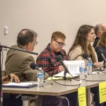 school4: Scenes from the Tuesday, March 4, 2025, NAACP Galesburg Candidate Forum at the Galesburg Public Library, featuring candidates for Galesburg District 205 school board. 
Photos by Addison Steinbach/ @theknoxstudent