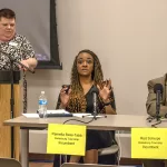 school9: Scenes from the Tuesday, March 4, 2025, NAACP Galesburg Candidate Forum at the Galesburg Public Library, featuring candidates for Galesburg District 205 school board. 
Photos by Addison Steinbach/ @theknoxstudent