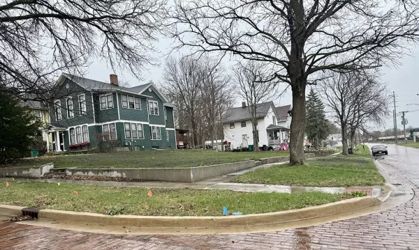 The City of Galesburg will soon seek bids for the redevelopment of 13 vacant city-owned lots around town, including this one at 215 N. Academy St.
