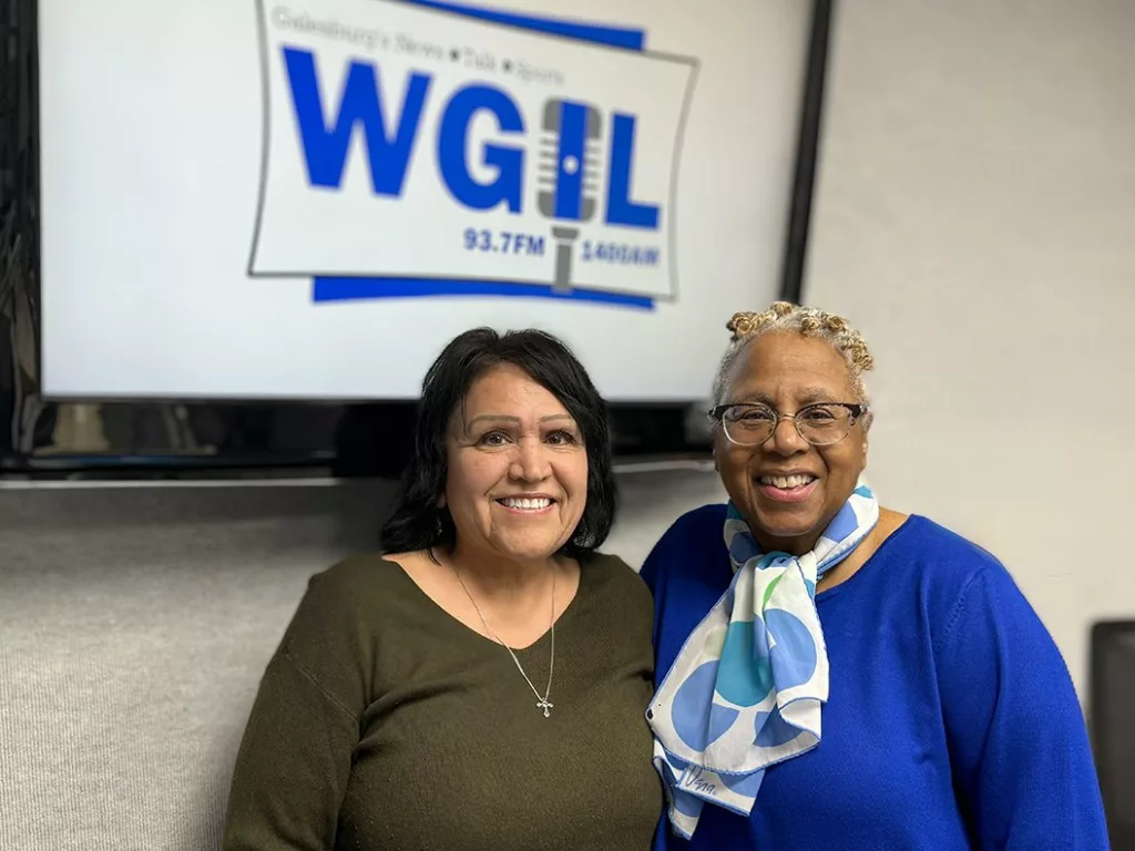 Gayla Perez Pacheco, left, and Stephanie Jackson Grimes. (WGIL)