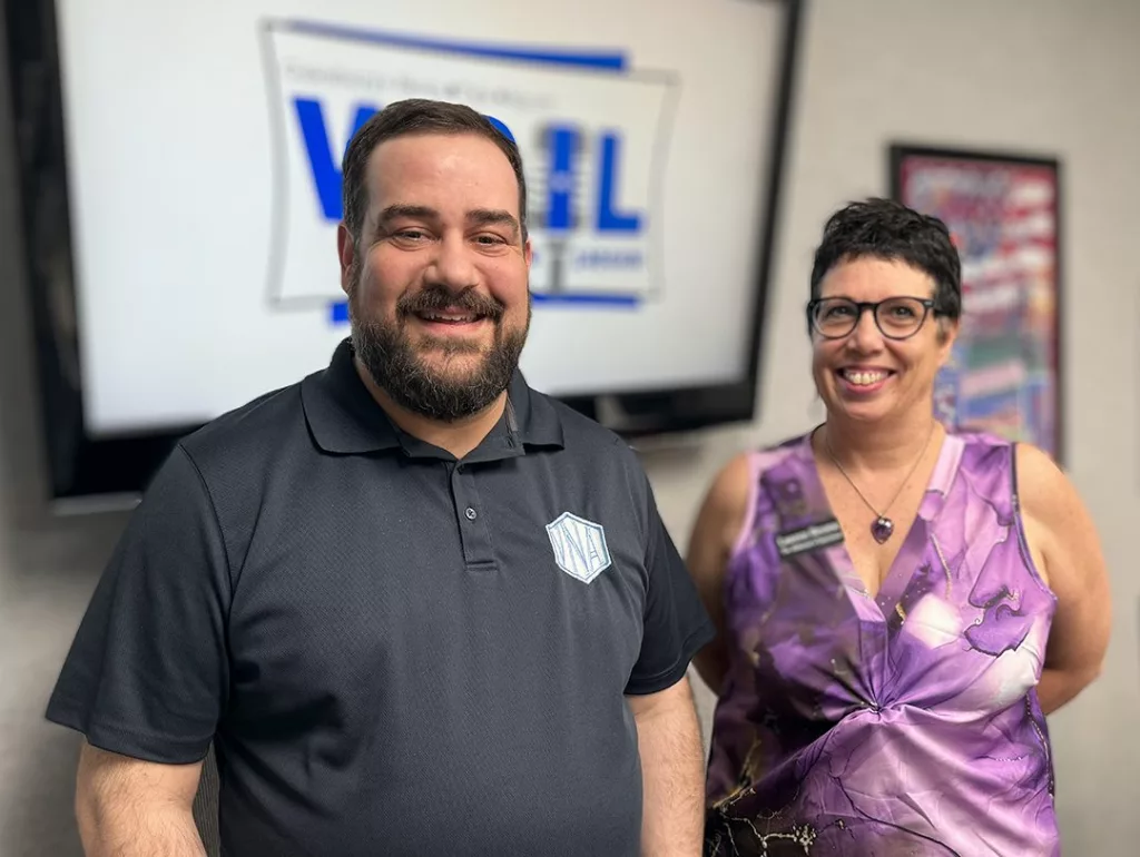 Michael Bennett, Executive Director of VNA Community Services, and Lauren P. Brown, Founder and CEO of The Alzheimer’s Experience.