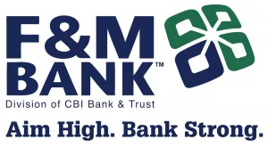 F&M Bank announced today that it will rebrand to CBI Bank & Trust as part of a broader initiative to unify branding across all market areas.