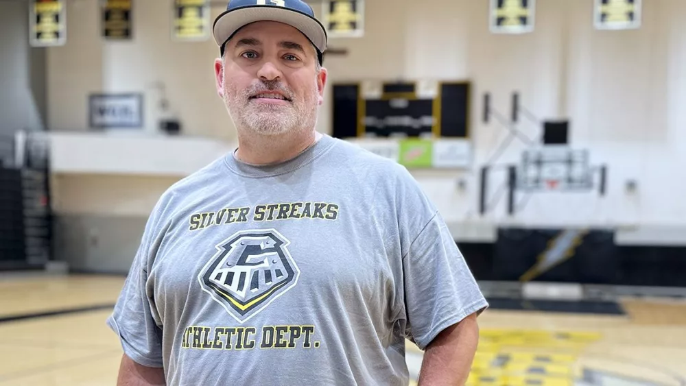 Taylor Thiel, Galesburg High School boys basketball coach.