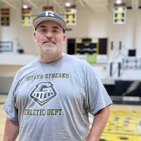 Taylor Thiel, Galesburg High School boys basketball coach. (JAY REDFERN/WGIL)