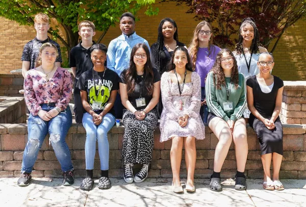Twelve members of the George Washington Gale Scholars Class of 2029 were inducted Tuesday, May 6, during a ceremony held in the Galesburg High School Little Theater.