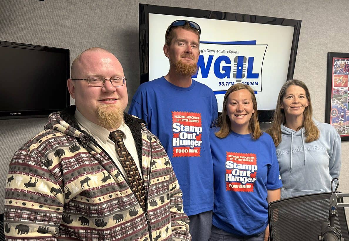 L-R: Joshua Daniels, Russ Overhake, Sarah Overhake and Rachel Crouch.
