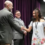 54506037173_f7f8321894_c: Twelve members of the George Washington Gale Scholars Class of 2029 were inducted Tuesday, May 6, during a ceremony held in the Galesburg High School Little Theater. Inductees included: Mackenzie Allbright, Darcy Anderson, Isaac Banda, Valeria Chavez, Eriana Dorsey, Ja'Nyah Ferguson, Serenitee Hanley, Amelia Gonzalez, Kameron Kaminski, Thirtsa Mpindi, Sofie Smith, and Ace Stanley. (Photos courtesy Bill Gaither/Carl Sandburg College)