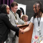 54505952304_d59876f955_c: Twelve members of the George Washington Gale Scholars Class of 2029 were inducted Tuesday, May 6, during a ceremony held in the Galesburg High School Little Theater. Inductees included: Mackenzie Allbright, Darcy Anderson, Isaac Banda, Valeria Chavez, Eriana Dorsey, Ja'Nyah Ferguson, Serenitee Hanley, Amelia Gonzalez, Kameron Kaminski, Thirtsa Mpindi, Sofie Smith, and Ace Stanley. (Photos courtesy Bill Gaither/Carl Sandburg College)