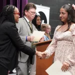 54505764766_e577a8b9fa_c: Twelve members of the George Washington Gale Scholars Class of 2029 were inducted Tuesday, May 6, during a ceremony held in the Galesburg High School Little Theater. Inductees included: Mackenzie Allbright, Darcy Anderson, Isaac Banda, Valeria Chavez, Eriana Dorsey, Ja'Nyah Ferguson, Serenitee Hanley, Amelia Gonzalez, Kameron Kaminski, Thirtsa Mpindi, Sofie Smith, and Ace Stanley. (Photos courtesy Bill Gaither/Carl Sandburg College)