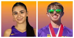 The Knox College athletics department announced its annual award winners at a ceremony on Thursday evening at Kresge Recital Hall with Lance Miller and Bria Medina earning the Harley Knosher Male and Female Athlete of the Year awards, respectively.