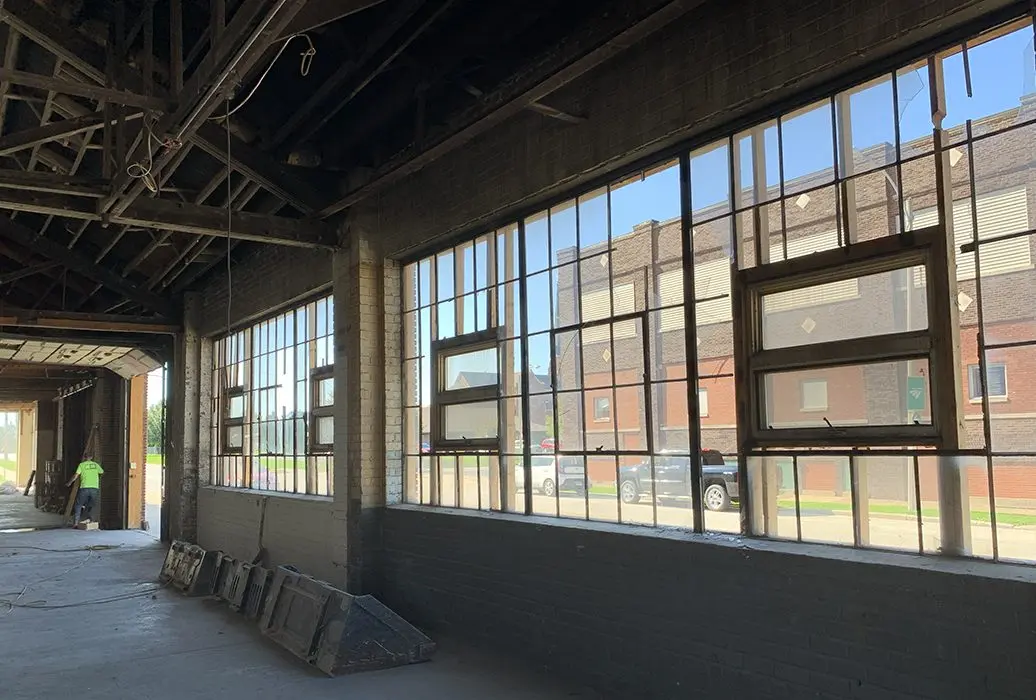 An early look at construction of Reserve Artisan Ales, taken in 2019.