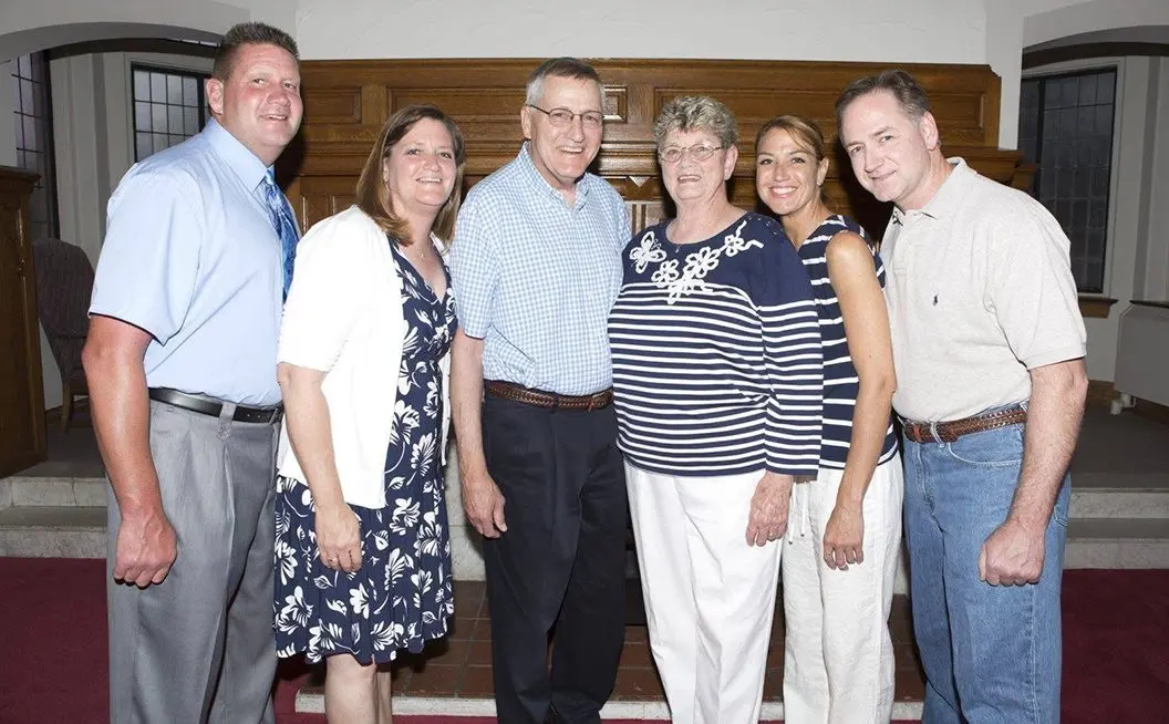 The Johnson family, from left: Eric, Kim, Craig, Marcia, Shannon, and Preston.