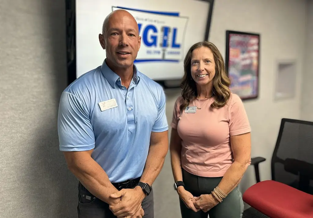 Adam Sampson, CEO of the Knox County YMCA, and Melissa Bryant, Associate Executive Director