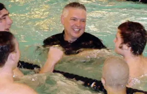 Galesburg Athletic Hall of Famer and former Streaks swimming coach John Willy.