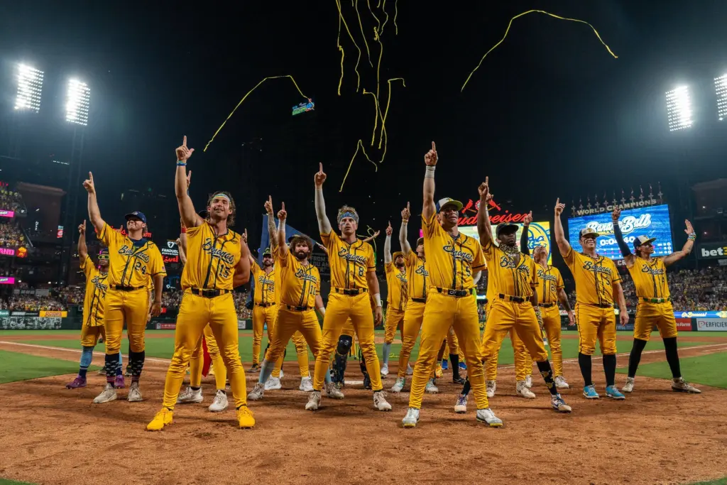 The Savannah Bananas played to sellout crowds JULY 18-19, 2025, at Busch Stadium in St. Louis. (SAVANNAH BANANAS FACEBOOK)