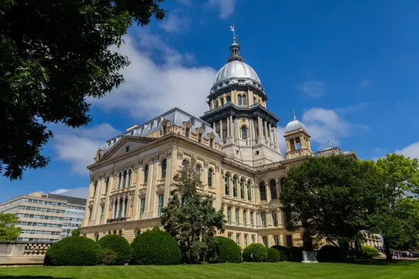 The Illinois Capitol is shown in May 2024. (Capitol News Illinois file photo)