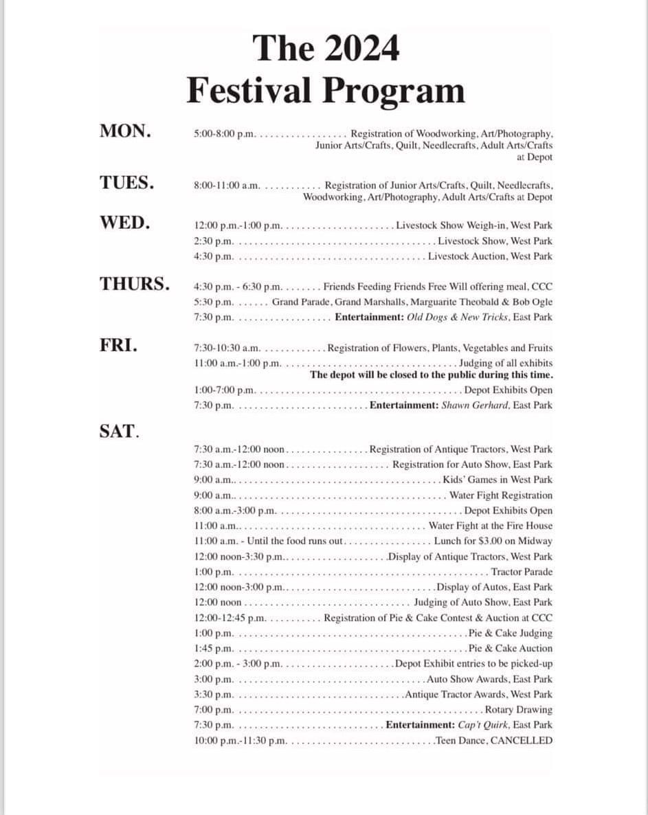 the 2024 festival program