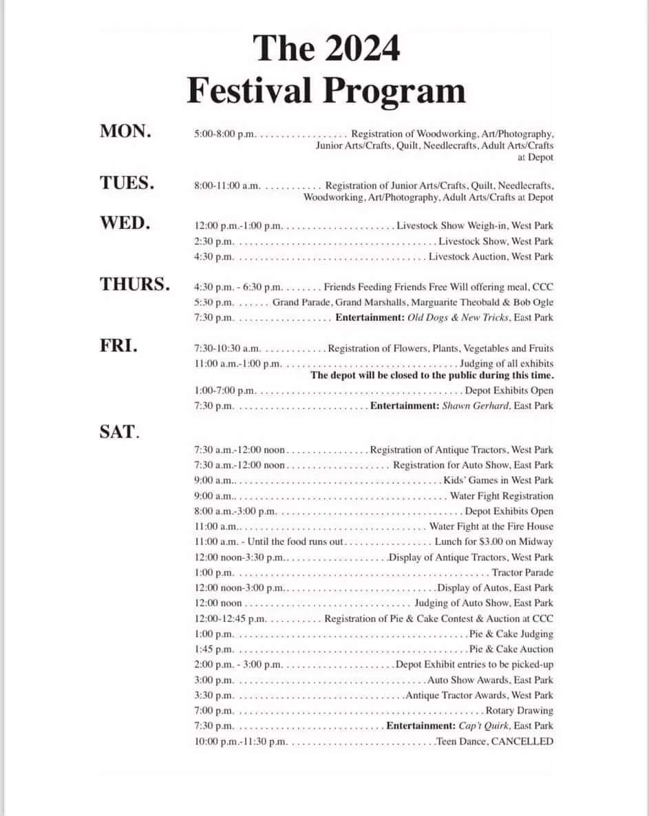 the 2024 festival program