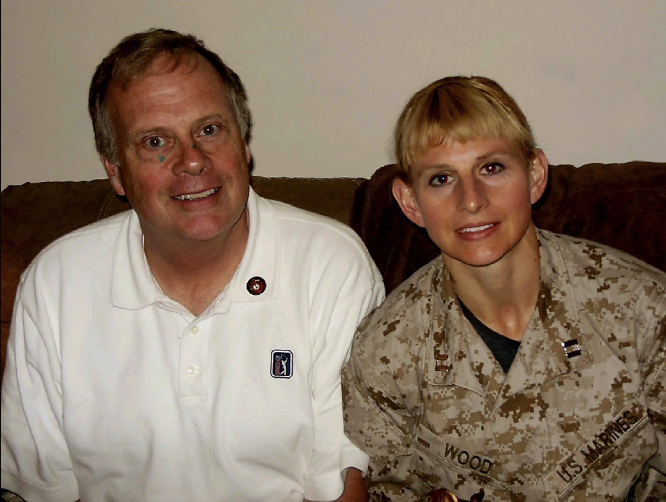 Former Streaks Dave Wood, left, and his daughter Sara Wood.