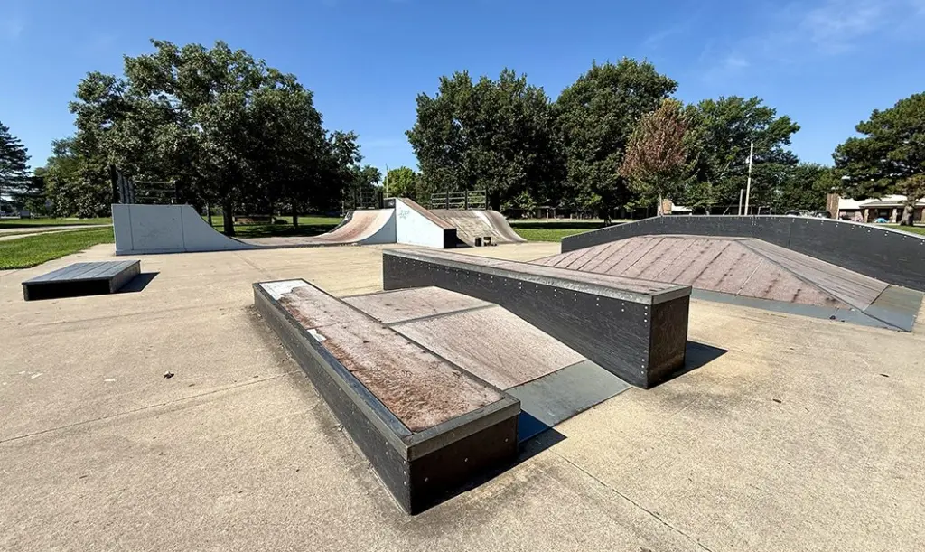 Work is being done to rehab the skate park at Kiwanis Park in Galesburg. (JAY REDFERN/WGIL)