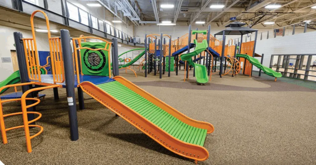 A rendering of the PlayZone indoor playground area at the Knox County YMCA.