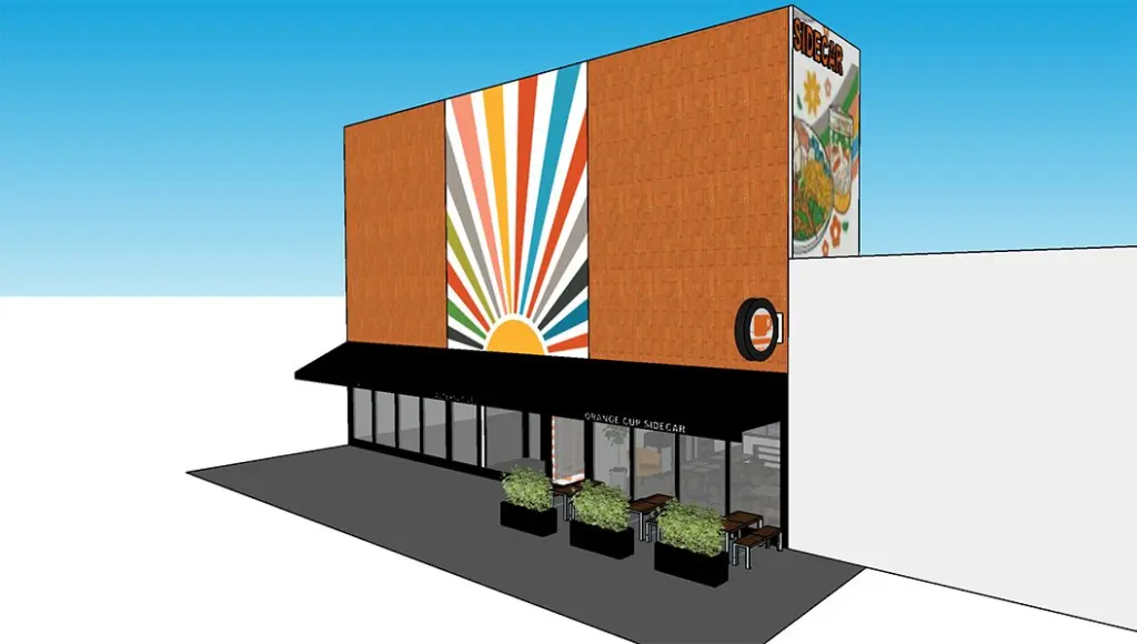Orange Cup Sidecar – Bagels · Breads · Bevies, 337 E. Main St. in Galesburg.