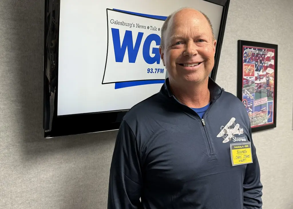 Chris Stokes, a Stearman owner/pilot from Lincoln, Nebraska, and a United Airlines commercial pilot.