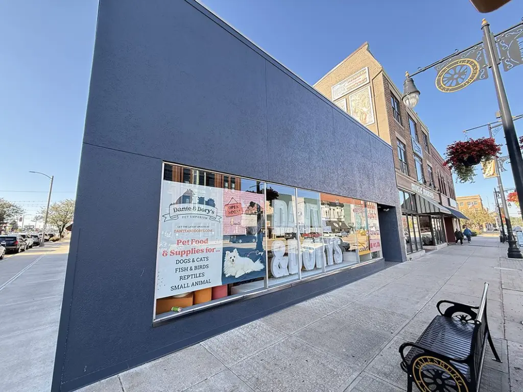 Dante & Dory's Pet Emporium, a new pet store located at 354 E. Main St. in the former Dollar General building, has officially opened its doors to the public, with a three-day grand opening celebration scheduled to begin tomorrow, Friday, Sept. 26.