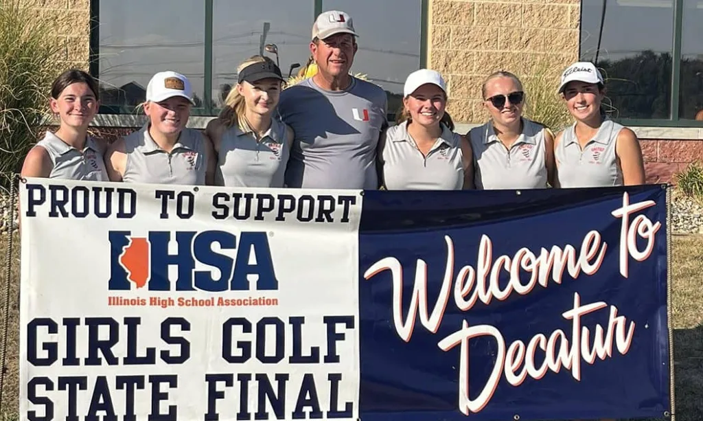 The United High School girls golf team finished sixth at the Illinois High School Association Class 1A State Tournament, which wrapped up Saturday at Red Tail Run Golf Course in Decatur.