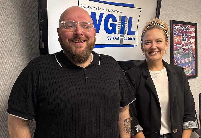 Jantz Spalding, Director of Development and Lisa Hughs, Director of Community Day Services, for Thrive Community Services. (WGIL)