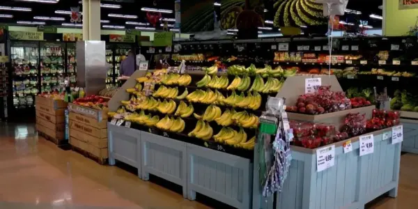 Fruits and vegetables are pictured at a County Market grocery store in Springfield. The items are eligible for purchase under the federal SNAP program. (Capitol News Illinois photo by Andrew Campbell)