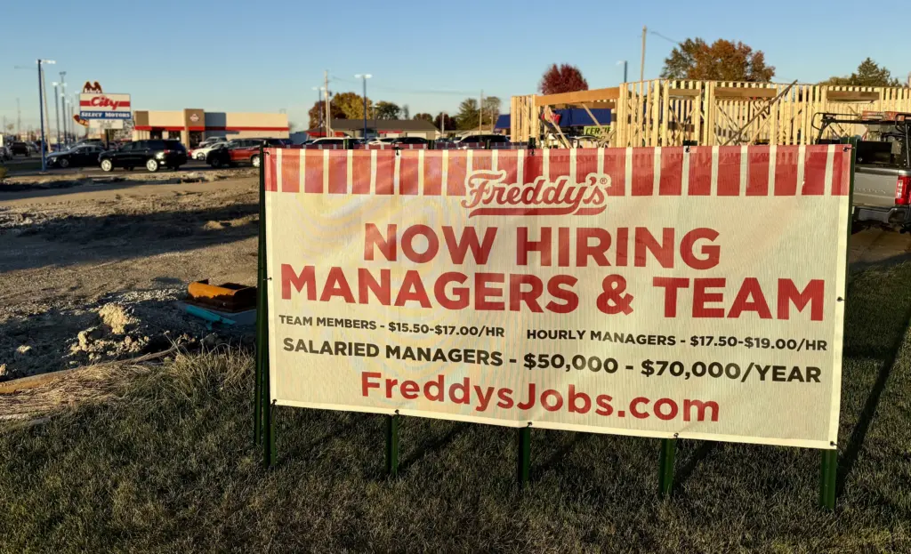 Freddy’s Frozen Custard & Steakburgers is targeting a mid-to-late January opening at 1597 N. Henderson St. in Galesburg, according to an update provided to WGIL.