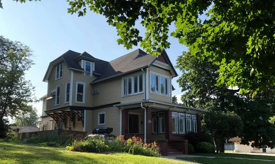 The Webster Family Home, now occupied by Heather and Michael Acerra, at 325 N. Prairie St. in Galesburg (Photo courtesy Heather Acerra)