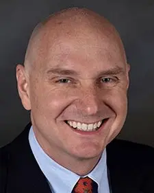 Portrait of Scott Jones new vice president of finance at Knox College.